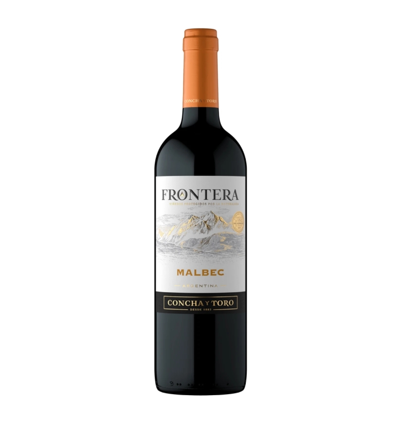 Vino FRONTERA Seco Malbec Botella 750ml